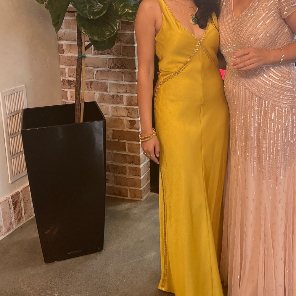 Zara yellow formal dress. Worn once